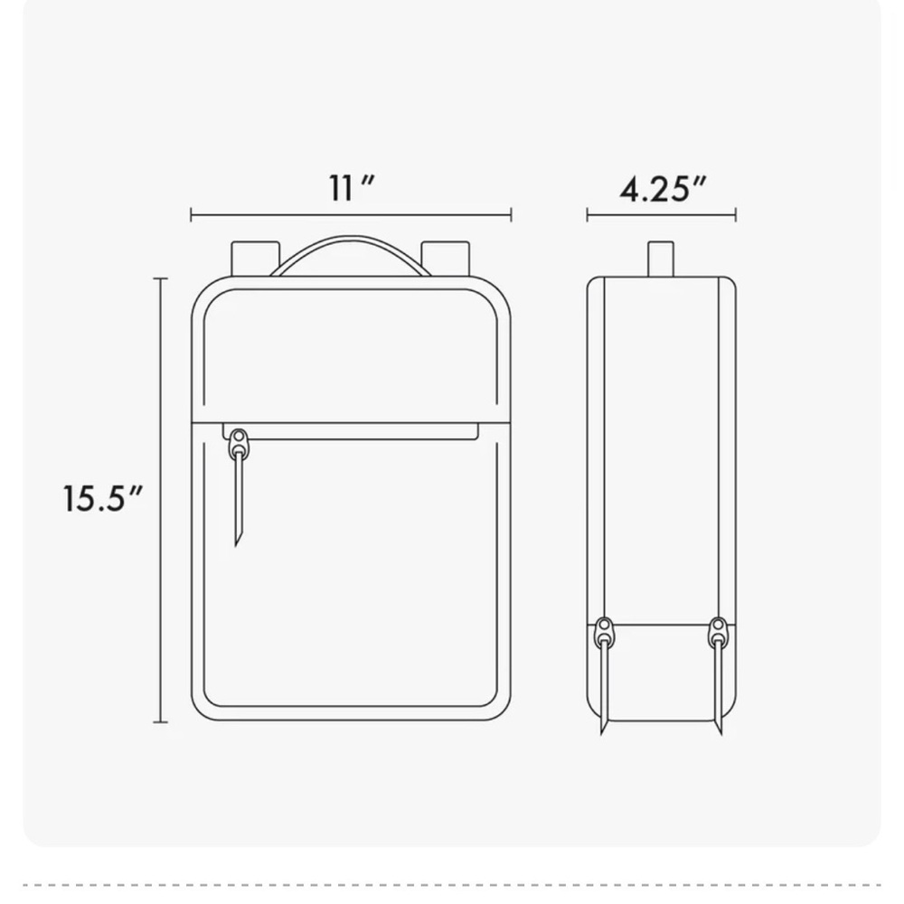 CALPAK Kaya 15 inch Laptop Backpack in Dragonfruit - Picture 5 of 5